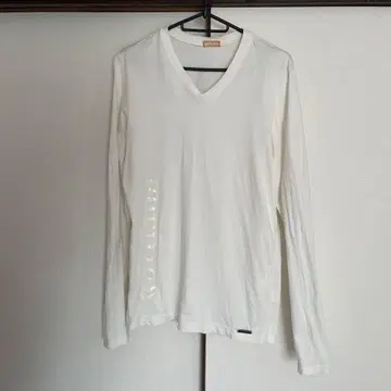 JOHN GALLIANO 화이트 V넥 롱T S