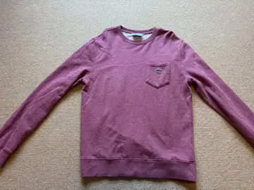 메종 키츠네 맨투맨 와인 레드