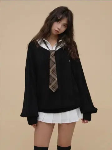Mimi girls set mini dress(black)