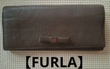 FURLA 훌라 장지갑 리본 모티브 그레이지? 브라운?