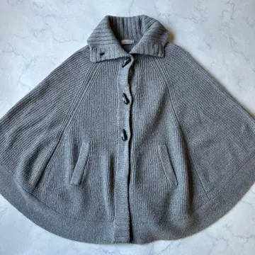 any SiS 판초 알파카 울 그레이 여성용 사이즈 2