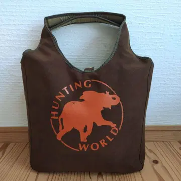 HUNTING WORLD 브라운 토트백 리버서블