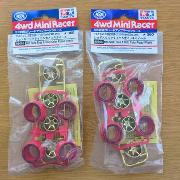 TAMIYA 4wd Mini Racer 타이어 휠 세트