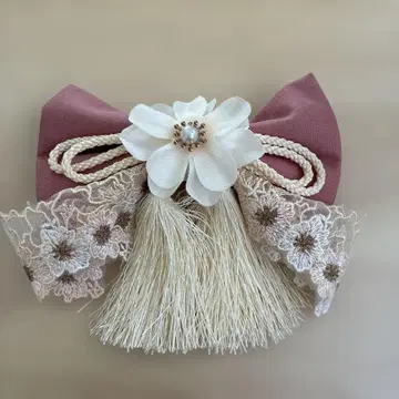 머리 장식 리본 기모노 하카마