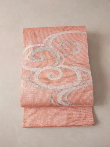 여름 오비 후쿠로 오비 기모노 핑크 계열