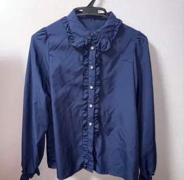 노에미 NOEMIE 블라우스 네이비 파랑 네이비