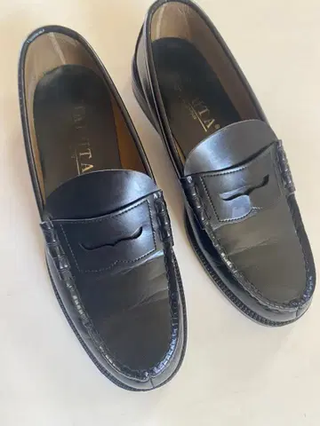 새상품급 HARUTA 하루타 로퍼 펌프스 26.5cm EEE 블랙