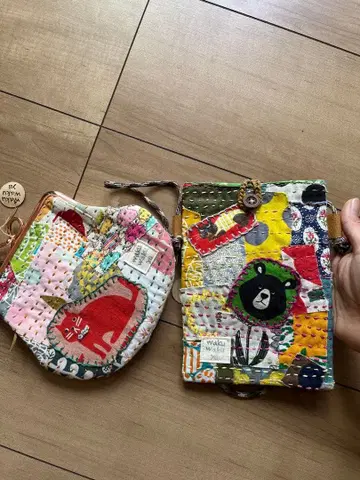와쿠와쿠 패치워크 동전 지갑