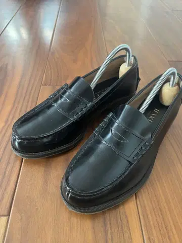 천연 가죽 하루타 HARUTA 블랙 레더 로퍼