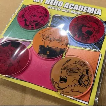 히로아카 아크릴 mini 배지 5개 세트 미개봉 바쿠고 호크스 키리시마