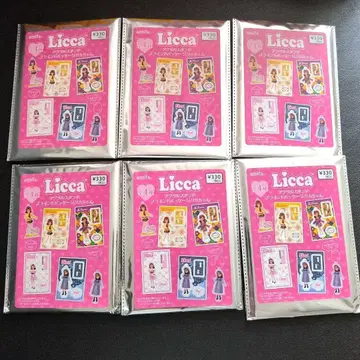 캔두 리카짱 블라인드 패키지 레트로 아크릴 스탠드 6개 세트