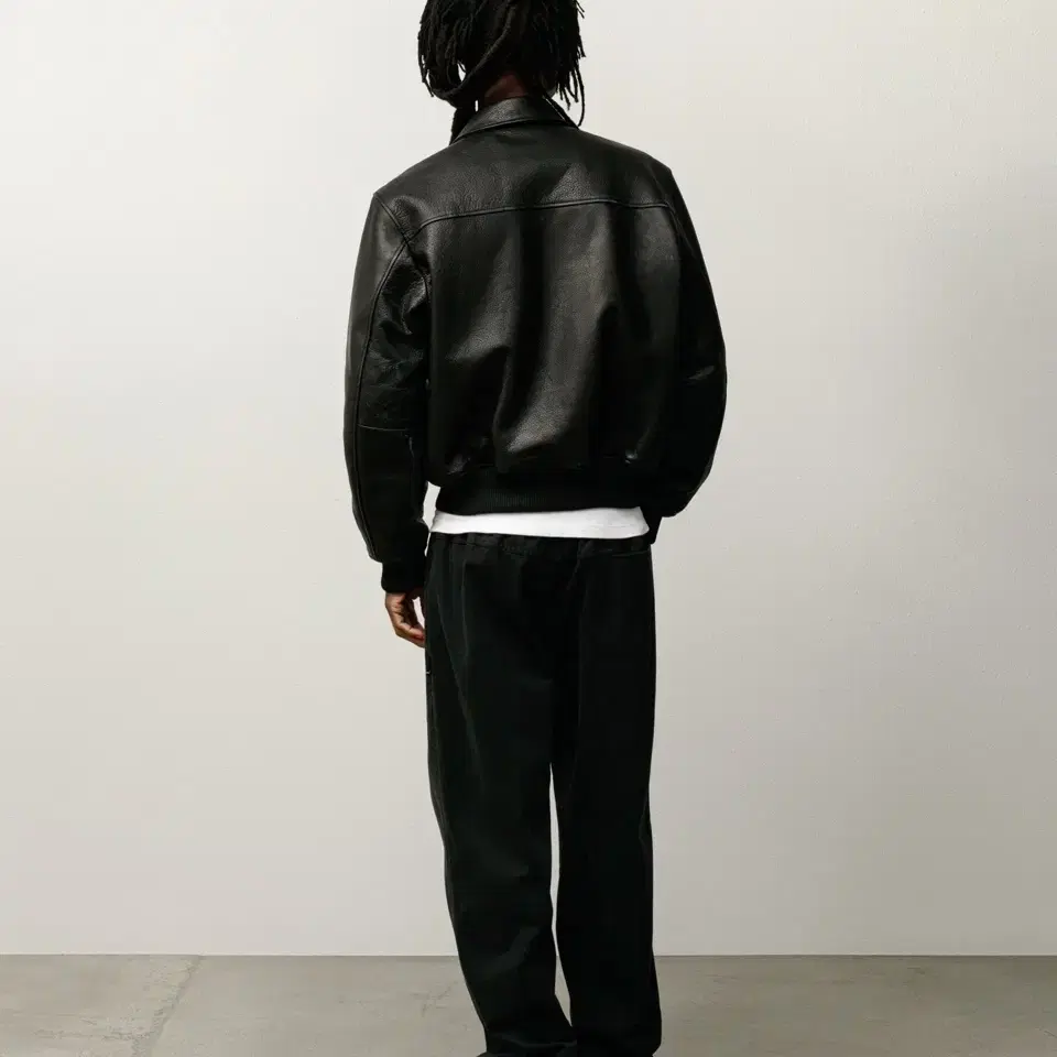Stussy Leather Flight Jacket | Bunjang Global