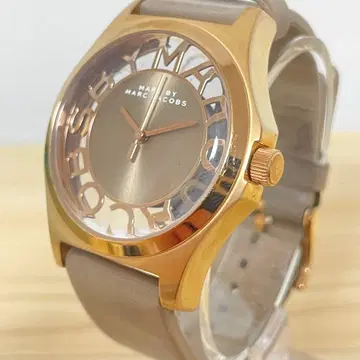 마크바이마크제이콥스 손목시계 헨리 스켈레톤 로즈 골드