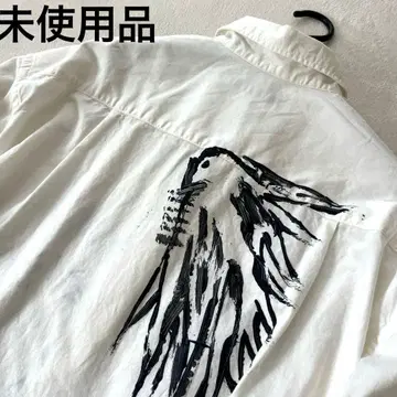 미사용품 프레임워크 레귤러 셔츠 리바이 파타 콜라보 긴팔