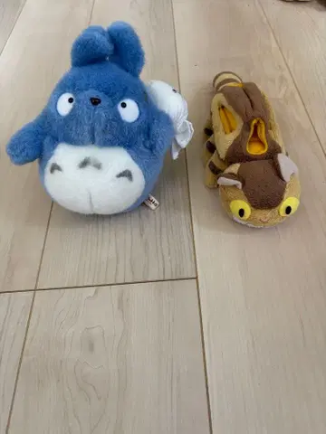 토토로와 고양이 버스 봉제 인형 세트