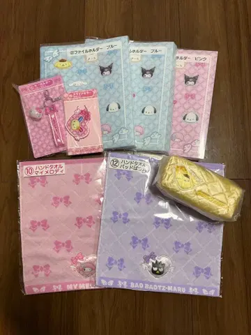 산리오 복권 캐릭터 굿즈 세트