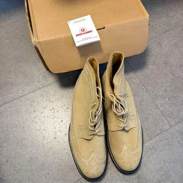 [레어] George Cox 조지 콕스 스웨이드 윙 팁 부츠