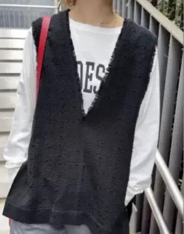 스픽 앤 스팬 Italian fabric 트위드 베스트 새상품급