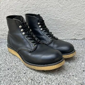 레드윙 사각견 택 8165 US6.5D 플레인토 블랙 차심