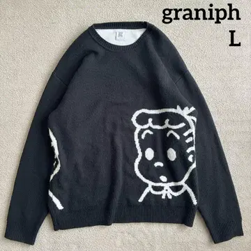 그라니프 x 오사무굿즈 콜라보 긴팔 니트 L 사이즈