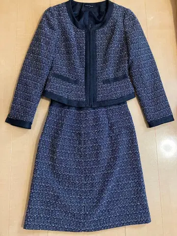 에스프리 뮬 네이비 트위드 수트