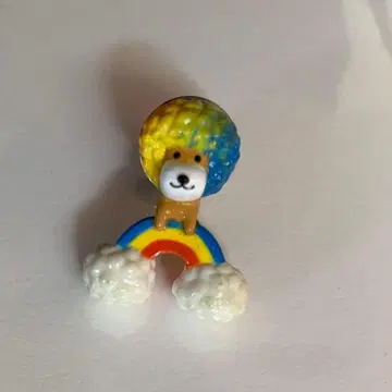 초레어 산엑스 아프로견 핀배지 헤이세이 레트로 입체 희귀