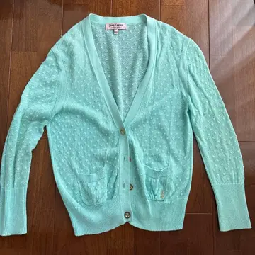 Juicy Couture 민트 그린 가디건 M