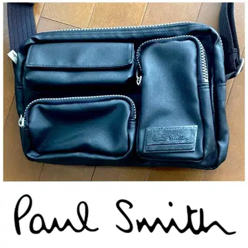 컨디션 최상 Paul Smith 블랙 숄더백 웨스트 파우치