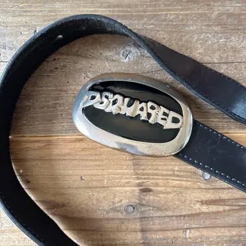 DSQUARED2 블랙 가죽 벨트