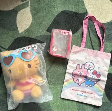 헬로키티 뽑기 2 봉제 인형 덕질 파우치 2세트 덤 포함