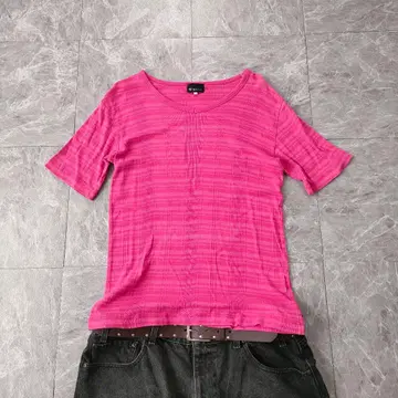 pink border t-shirt y2k thermal w