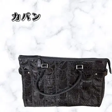 악어 엠보싱 핸드백 블랙 대용량 토트백 여성용