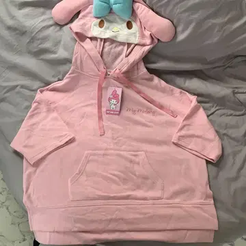 산리오 마이멜로디 귀 쫑긋 후드티 M-L 코스프레