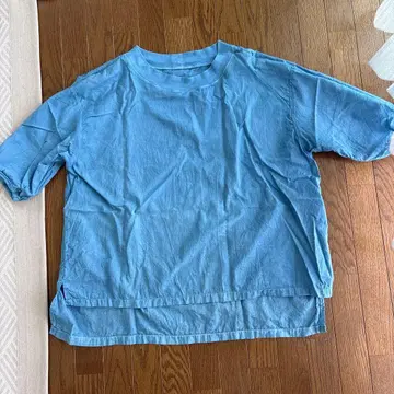 istist 초목 염색 네이비 나염 블라우스