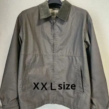 UNIQLO 숏 집업 블루종 카키 XXL