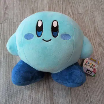 커비 봉제 인형 스카이블루 택 포함 얼룩 있음 별의 커비