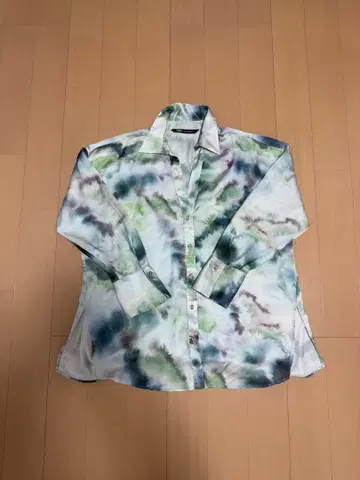 ZARA 타이다이 패턴 긴팔 셔츠