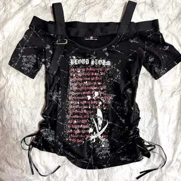 bloodStream BODYLINE 티셔츠 펑크 다크코어
