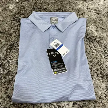 Callaway OPTIDRI 피케 셔츠 XL 블루 화이트 스트라이프