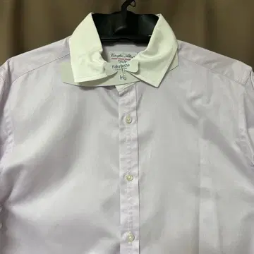 [ 새상품급 ] BEAMS brilla 연보라 세미 와이드 드레스 셔츠