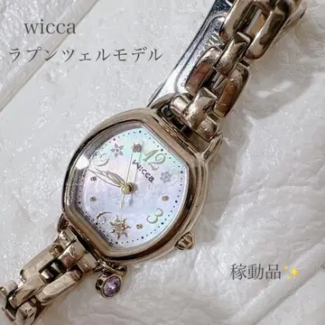 [ 작동품 ] wicca 디즈니 라푼젤 손목시계 쉘 솔라