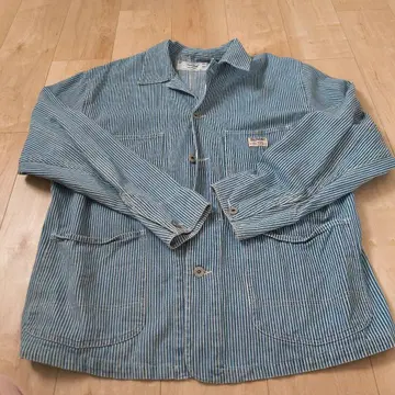 BACKERS 히코리 스트라이프 데님 셔츠 사이즈 38