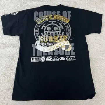 새상품급 ONE PIECE Rookie 티셔츠 블랙 LL