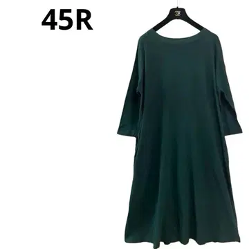 45R 워셔블 롱 기장 원피스 맥시 길이 드레스 카노코 긴팔 롱 슬리브