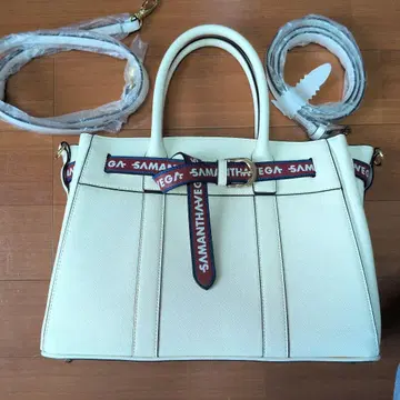 SAMANTHAVEGA 화이트 핸드백