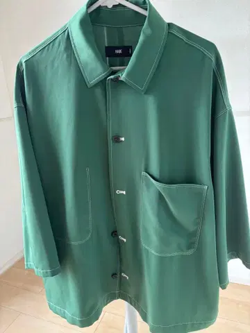 HARE 7부 소매 셔츠 아우터 S 사이즈 그린