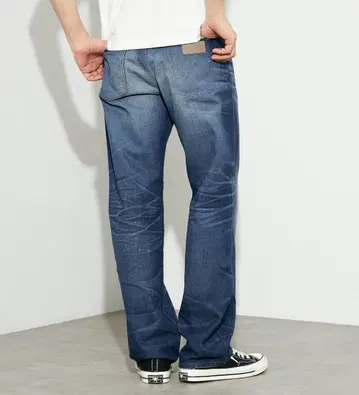 새상품 Wrangler 다크 블루 스트레이트 데님 13MWZ