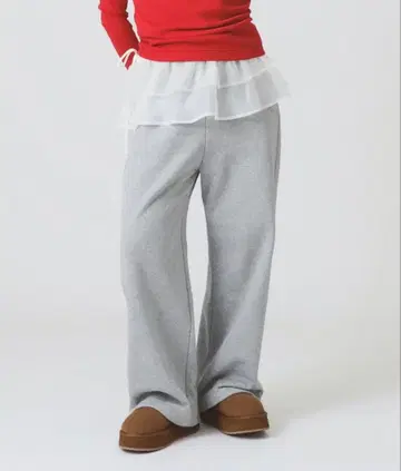 레이빔즈 프릴 벨트 세트 스웨트 팬츠