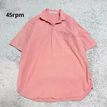 45rpm 스키퍼 셔츠 코튼 100% 반팔