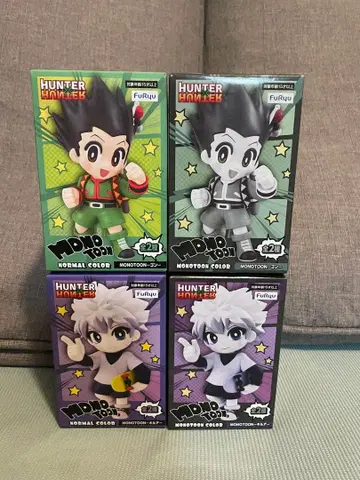 헌터헌터 모노톤 피규어 곤 키루아 4종